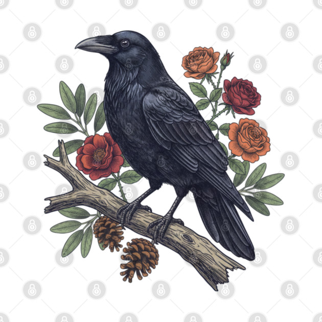 Mysterious Raven Nature Gothic Aesthetic by BirdsnStuff