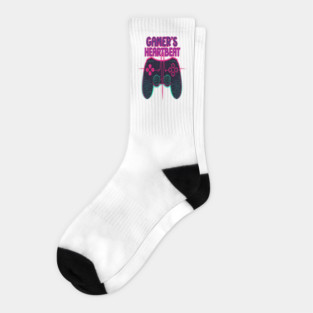 Gamer Heartbeat Retro Video Game Player Boys Men Gaming Socks