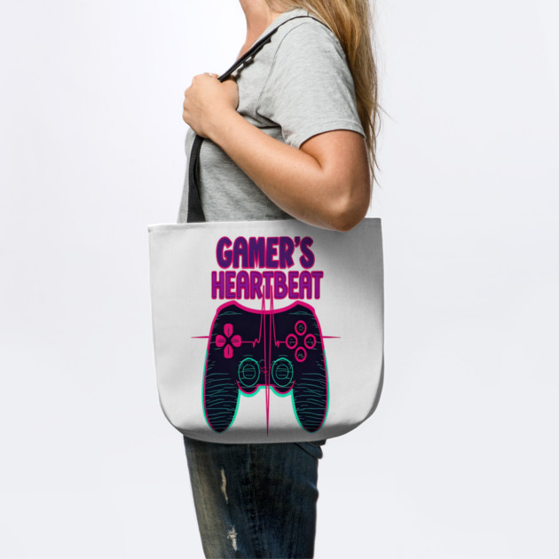 Gamer Heartbeat Retro Video Game Player Boys Men Gaming by OUTFITPAW