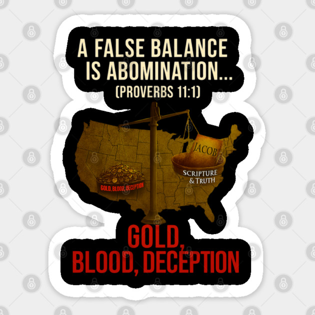 The Weight of Deception Sticker by Lamar 's Store