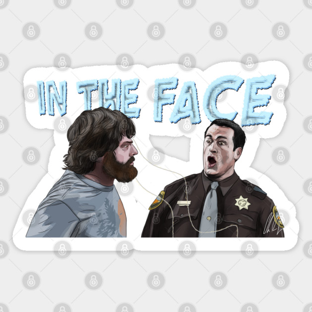 The Hangover: In The Face Sticker by 51Deesigns