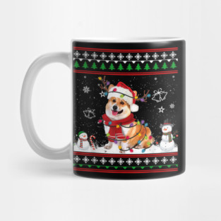 Corgi Christmas Ugly Sweater Funny Dog Lover Xmas Mug