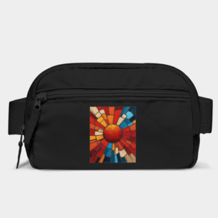 Radiant Sunburst | Stained Glass Mosaic Art Bag