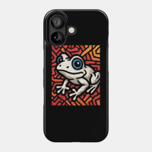 Pop Art Tribal Frog | Modern Graphic Art Phone Case