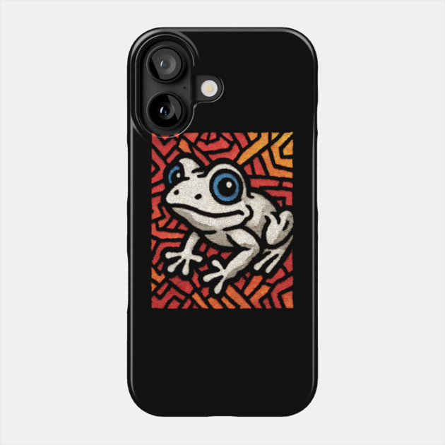 Pop Art Tribal Frog | Modern Graphic Art Phone Case by TuncGK