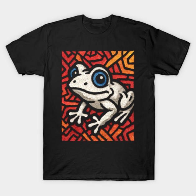 Pop Art Tribal Frog | Modern Graphic Art T-Shirt by TuncGK
