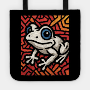 Pop Art Tribal Frog | Modern Graphic Art Tote