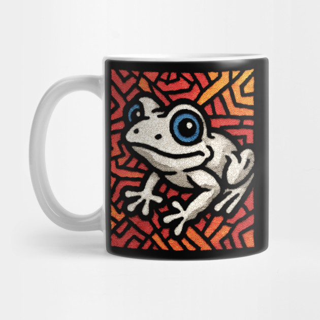 Pop Art Tribal Frog | Modern Graphic Art by TuncGK