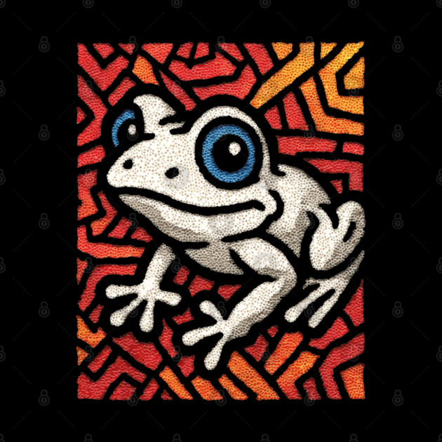 Pop Art Tribal Frog | Modern Graphic Art by TuncGK