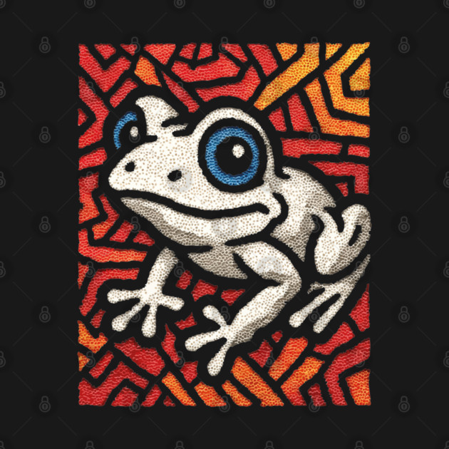 Pop Art Tribal Frog | Modern Graphic Art by TuncGK