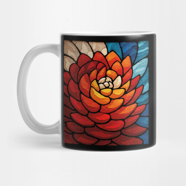 Fibonacci Spiral | Sacred Geometry Stained Glass Art by TuncGK