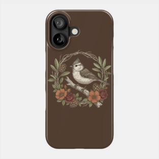 Tufted Titmouse Nature Inspired Wildlife Art Phone Case