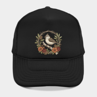 Tufted Titmouse Nature Inspired Wildlife Art Hat