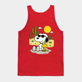 Peanuts - Summer - Snoopy & Woodstock Desert Tank Top