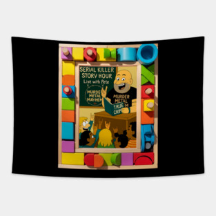 Murder Metal Mayhem - Serial Killer Story Hour Tapestry