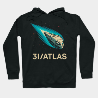 3I/ATLAS Alien Spacecraft – Interstellar Comet UFO Tee Hoodie