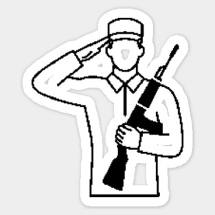 Honorary Soldier Sticker