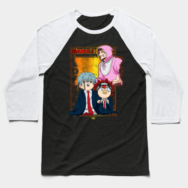 Mashle Magic and Muscles Anime Art Baseball T-Shirt by Otaku Vibes
