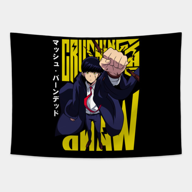 Mash - Mashle Magic and Muscles Tapestry by Otaku Vibes