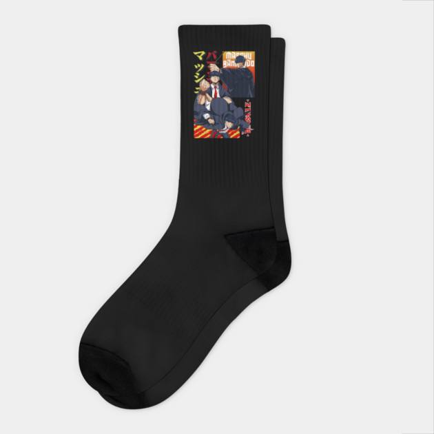 Mashle Magic and Muscles - Mash Cool Art Socks by Otaku Vibes