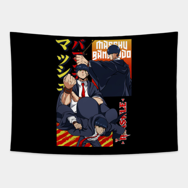 Mashle Magic and Muscles - Mash Cool Art Tapestry by Otaku Vibes
