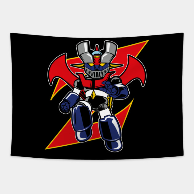 Chibi Mazinger Z Robot Tapestry by Otaku Vibes
