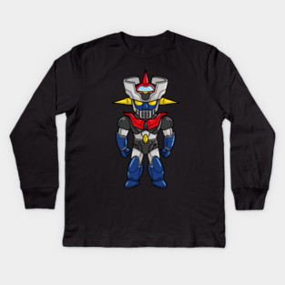 Cute Chibi Mazinger Z Robot Kids Long Sleeve T-Shirt