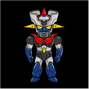 Cute Chibi Mazinger Z Robot Posters and Art