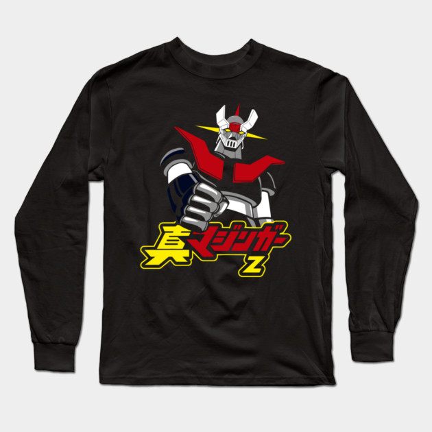 Mazinger Z Rocket Punch Retro Design Long Sleeve T-Shirt by Otaku Vibes