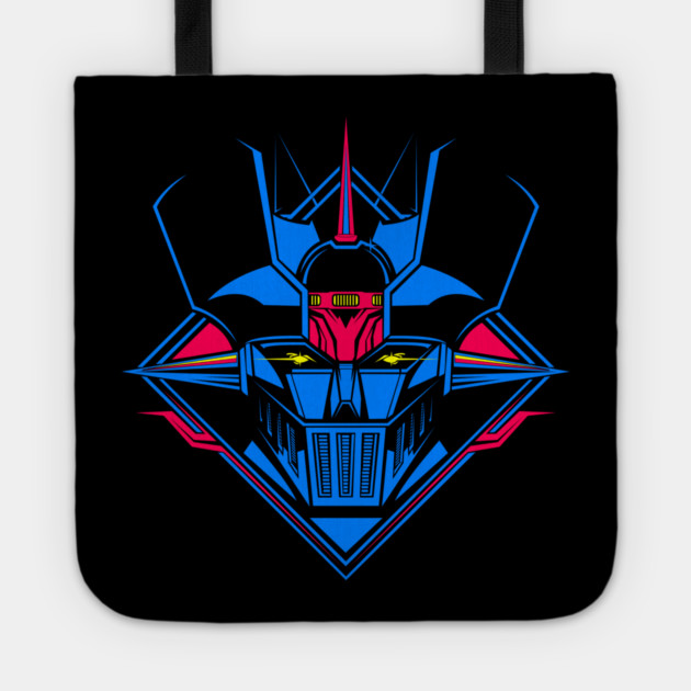 Mazinger Z Retro Robot Blue Design Tote by Otaku Vibes