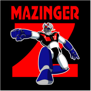 Mazinger Z Rocket Punch Design Posters and Art
