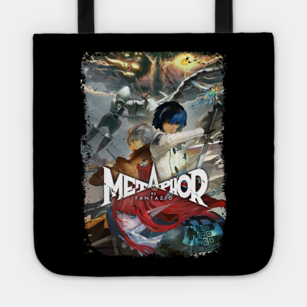 Metaphor: ReFantazio - Main Poster With Main Characters Tote by Otaku Vibes