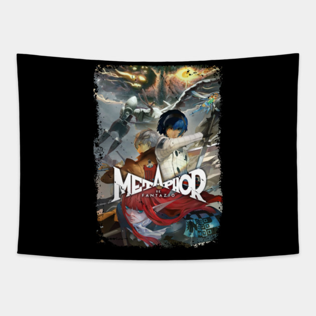 Metaphor: ReFantazio - Main Poster With Main Characters Tapestry by Otaku Vibes