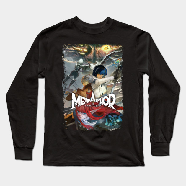 Metaphor: ReFantazio - Main Poster With Main Characters Long Sleeve T-Shirt by Otaku Vibes