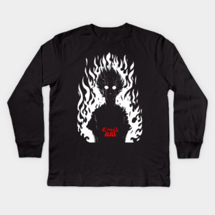 Mob Psycho 100 Shigeo Psychic Explosion Kids Long Sleeve T-Shirt