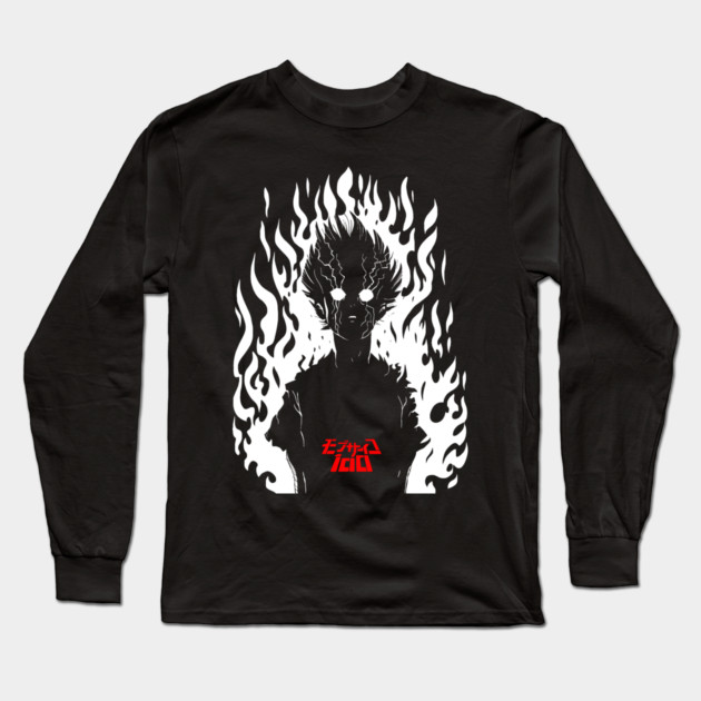 Mob Psycho 100 Shigeo Psychic Explosion Long Sleeve T-Shirt by Otaku Vibes