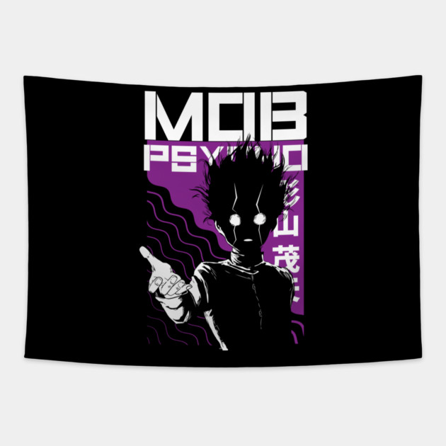 Mob Psycho 100 Mob Emotional Burst Tapestry by Otaku Vibes