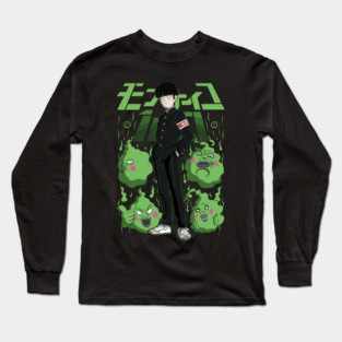 Mob Psycho 100 Mob Spirits Art Long Sleeve T-Shirt
