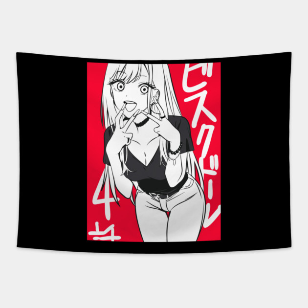 My Dress-Up Darling Marin Cute and Stylish Tapestry by Otaku Vibes