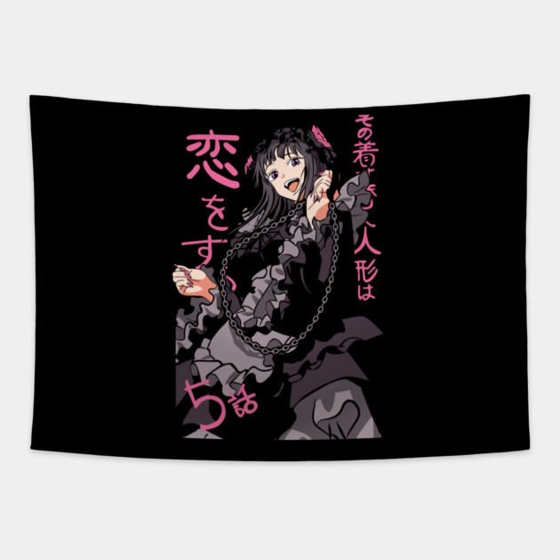 My Dress-Up Darling Marin in Gothic Outfit Tapestry by Otaku Vibes