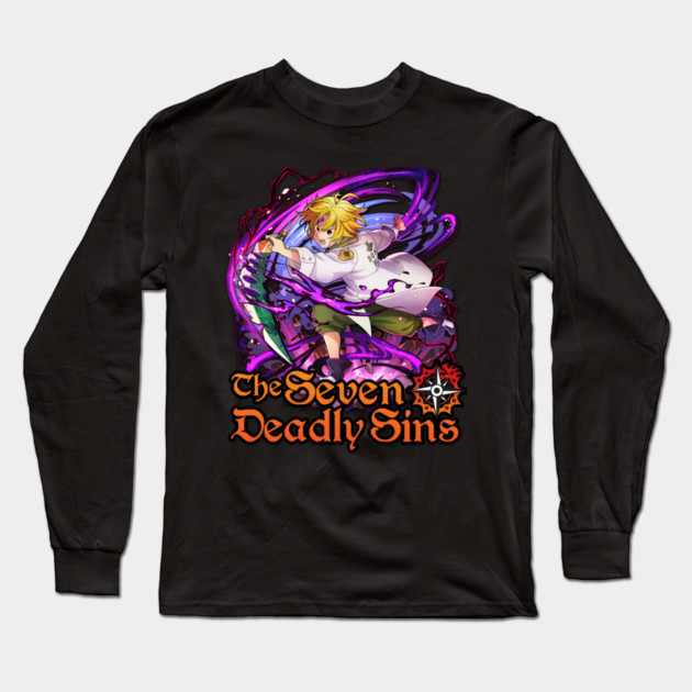 Seven Deadly Sins Meliodas Full Counter Long Sleeve T-Shirt by Otaku Vibes