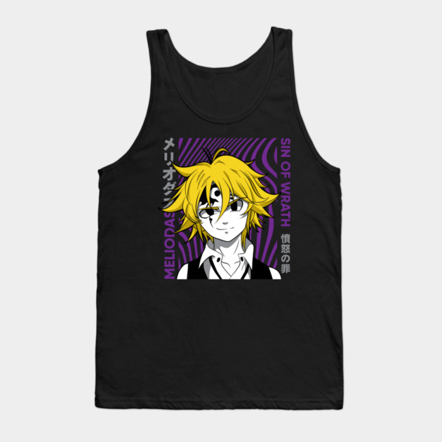 Seven Deadly Sins Meliodas Demon Form Glow Tank Top by Otaku Vibes