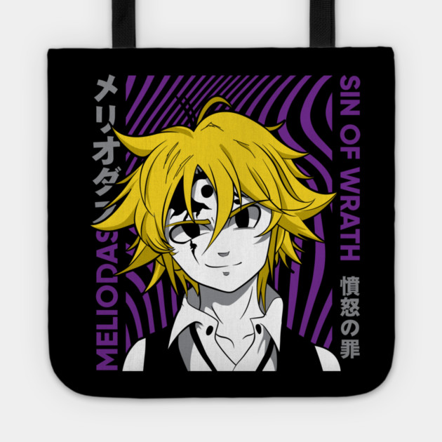 Seven Deadly Sins Meliodas Demon Form Glow Tote by Otaku Vibes