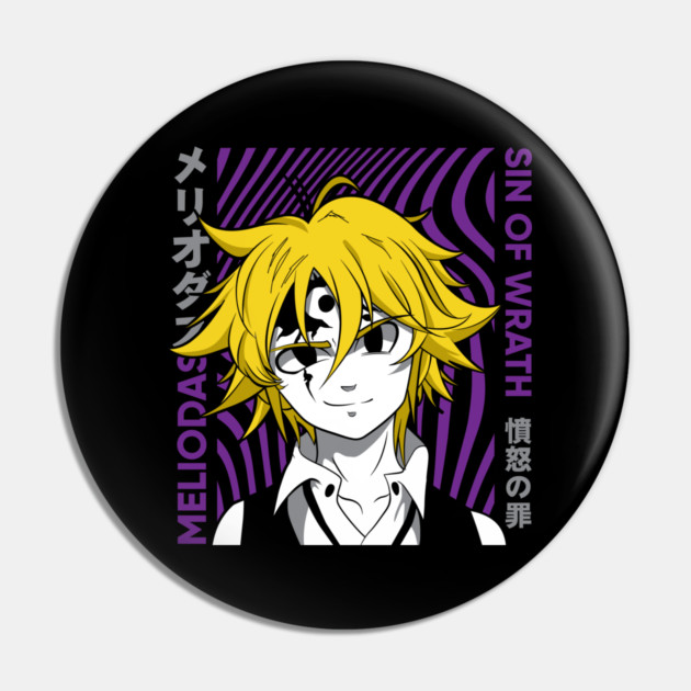 Seven Deadly Sins Meliodas Demon Form Glow Pin by Otaku Vibes