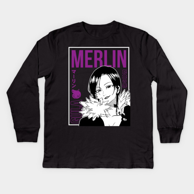 Merlin - Nanatsu no Taizai Kids Long Sleeve T-Shirt by Otaku Vibes
