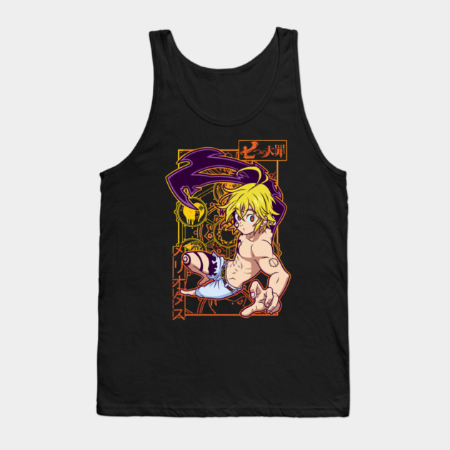 Seven Deadly Sins Meliodas in Combat Mode Tank Top by Otaku Vibes