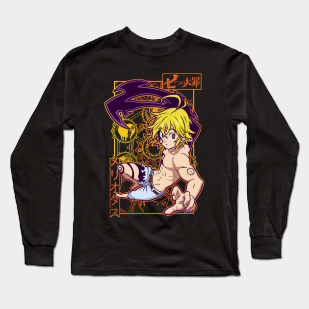 Seven Deadly Sins Meliodas in Combat Mode Long Sleeve T-Shirt by Otaku Vibes