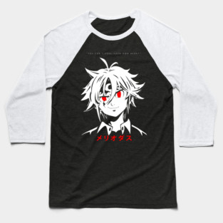 Seven Deadly Sins Meliodas Close-Up Stare Baseball T-Shirt