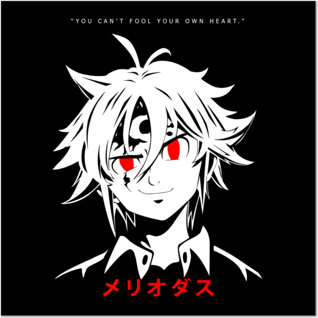 Seven Deadly Sins Meliodas Close-Up Stare Wall Art by Otaku Vibes