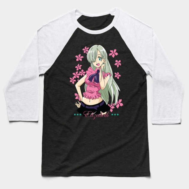 Elizabeth Liones - Nanatsu no Taizai Baseball T-Shirt by Otaku Vibes